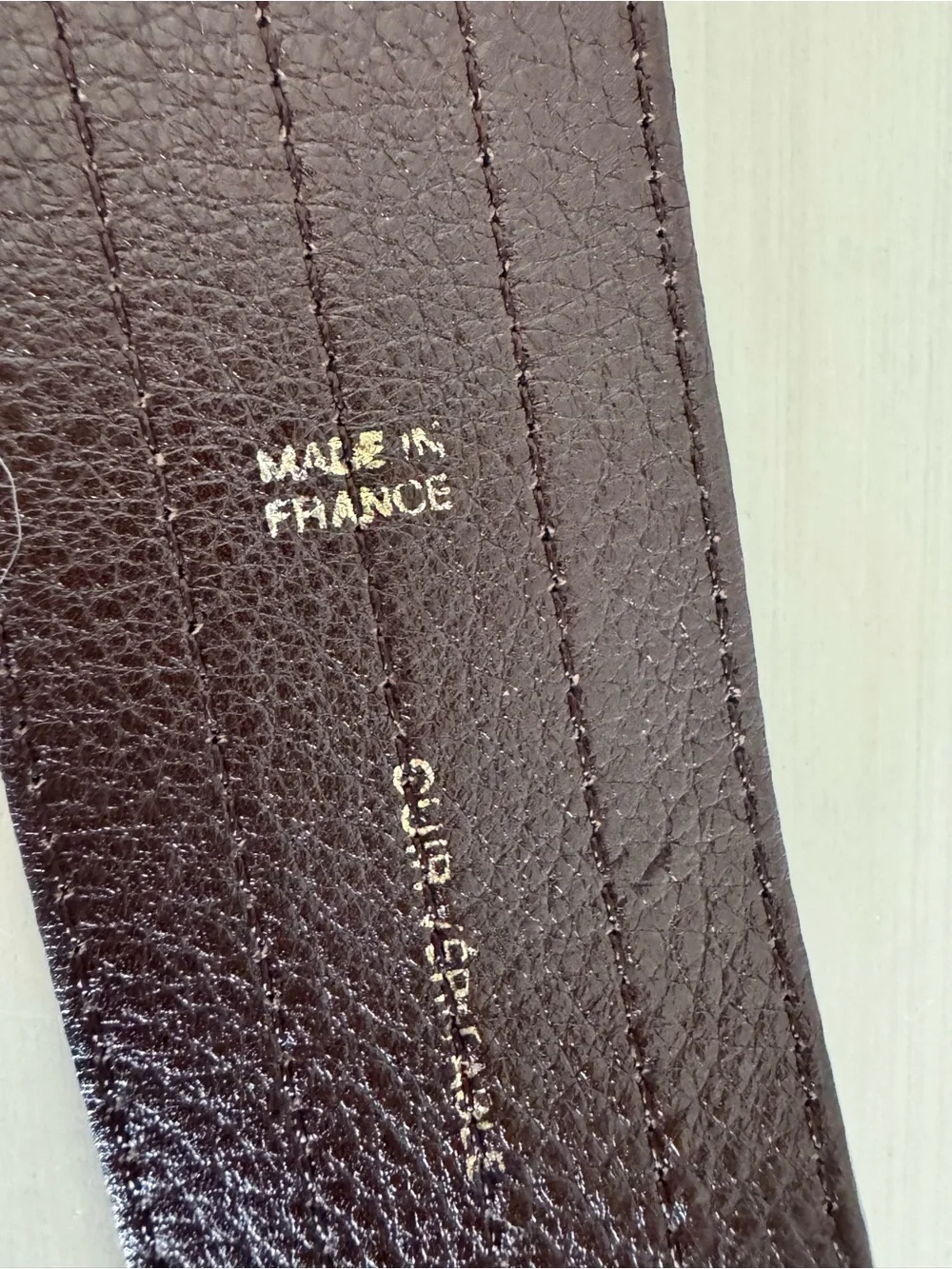 Yves Saint Laurent Black leather  - Belt with Square Buckle